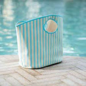 NWOT 🔆Teal and straw tote